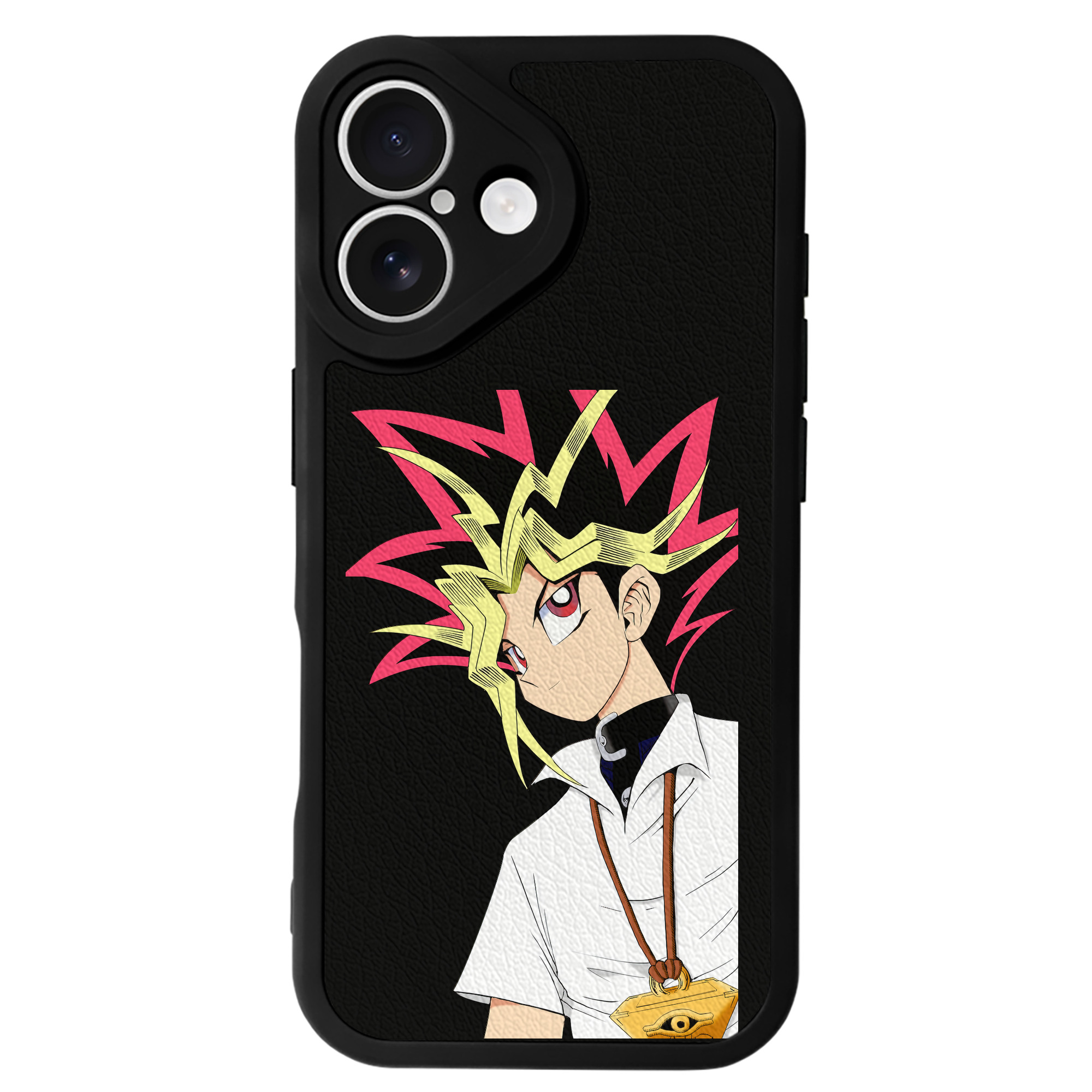 遊☆戯☆王 Yu-Gi-Oh! 【iPhone 16シリーズ対応】シリコンスマホケース（レザー調） 材質：シリコン